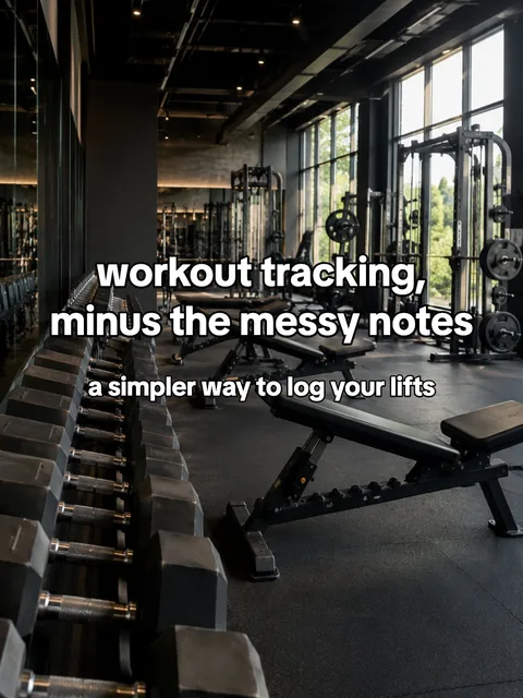 Slide 1 of 5: workout tracking, minus the messy notes a simpler way to log your lifts